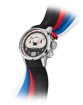 Edox Chronorally Chronograph 45 38003-tinrcanbr BMW Limited Edition 600pcs (+ 4 curele de rezervă)