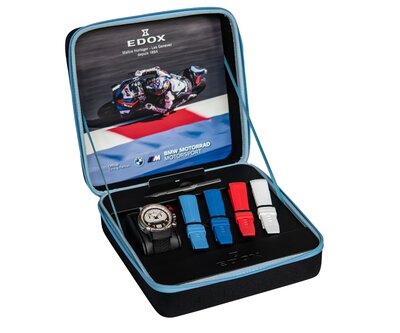Edox Chronorally Chronograph 45 38003-tinrcanbr BMW Limited Edition 600pcs (+ 4 curele de rezervă)
