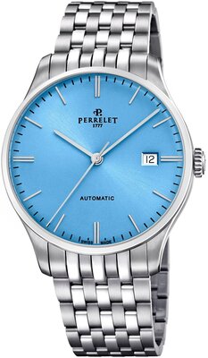 Perrelet Weekend 3 Hands Ice Blue A1300/B (+ curea de schimb)