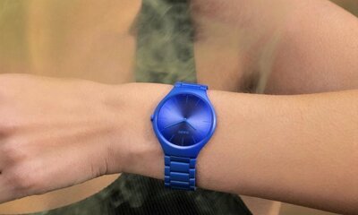 Rado True Thinline Les Couleurs Le Corbusier Spectacular Ultramarine Quartz R27092622 Limited Edition 999pcs