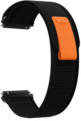 curea din nylon Ricardo Carezza 20mm, Black, Quick Release