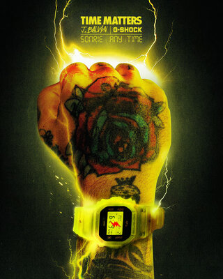 Casio G-Shock Original DWE-5600JB-1A9ER J. Balvin Collaboration (+curea de rezervă și lunetă)