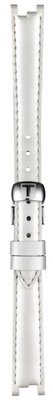 Curea din piele Tissot T852.036.540 12mm, culoarea albă