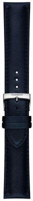 Curea din piele Tissot T852.050.301 22mm, culoarea albastră, vegan, Quick Release