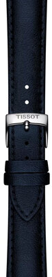 Curea din piele Tissot T852.050.305 18mm, negru, piele ecologică