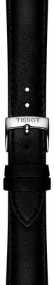 Curea din piele Tissot T852.050.319 18mm, negru, piele ecologică