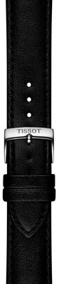 Curea din piele Tissot T852.050.321 20mm, negru, piele ecologică