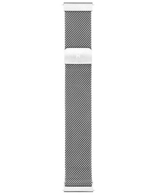 Brățară din oțel inoxidabil Hirsch Milanaise L 30161434-2, argintie, magnetică, lungime L, Quick Release