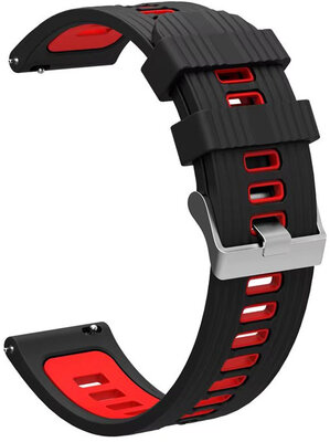Curea de silicon Ricardo 22mm (pro Garmin Fenix 8/7/6 (47mm), Epix 2 aj.), culoarea neagră V1, Quick Release