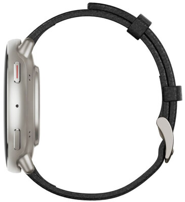 Amazfit Active 2 Premium (Round) Black Leather (+ curea de rezervă)