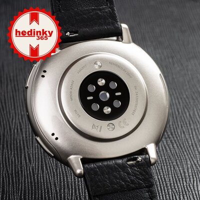 Amazfit Active 2 Premium (Round) Black Leather (+ curea de schimb)