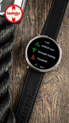 Amazfit Active 2 Premium (Round) Black Leather (+ curea de schimb)