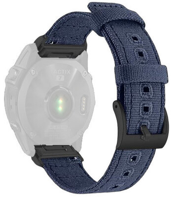 Curea de nailon Ricardo 26mm (pro Garmin Fenix 8/7X/6X (51mm), Tactix aj.), culoarea albastră V3, QuickFit