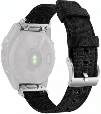 curea din nylon Ricardo Ortisei 22mm, Black, QuickFit