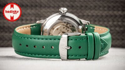 Curea din piele Ricardo Ancona, verde, Quick Release