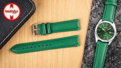 Curea din piele Ricardo Ancona, verde, Quick Release