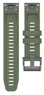 Curea de silicon Ricardo 22mm (pro Garmin Fenix 8/7/6 (47mm), Epix 2 aj.), culoarea verde V1, QuickFit