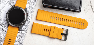 curea din silicon Ricardo Livigno 26mm, Orange, QuickFit