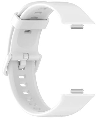 Curea de silicon Ricardo 20mm (pro Huawei Watch Fit 3), culoarea albă