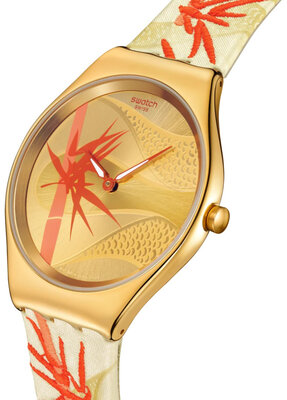 Swatch Golden Red Bamboo SYXZ105