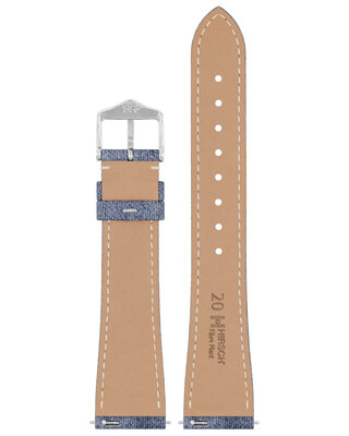 Curea naturală Hirsch Fibre Plant L 04299082-2, albastru, fibre naturale, lungime L, Quick Release Limited Edition