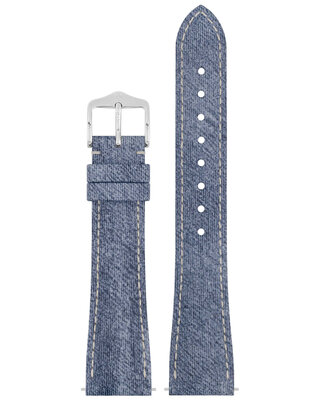 Curea naturală Hirsch Fibre Plant M 04299182-2, albastru, fibre naturale, lungime M, Quick Release Limited Edition