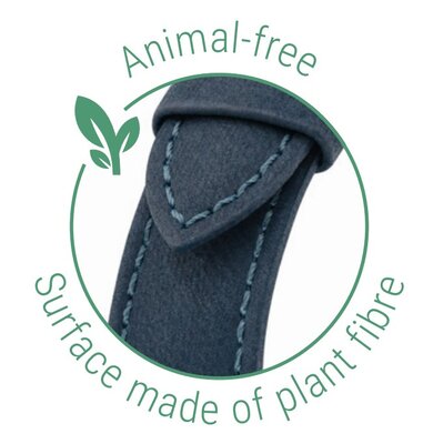 Curea naturală Hirsch Fibre Plant M 04299182-2, albastru, fibre naturale, lungime M, Quick Release Limited Edition