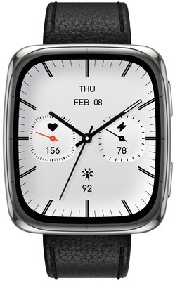 Amazfit Active 2 (Square) Black Leather (+ curea de schimb)