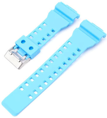 Curea din plastic Ricardo Cassola 16mm (pentru Casio G-Shock GA-100, GA-110, GD-120, GLS-100), albastră