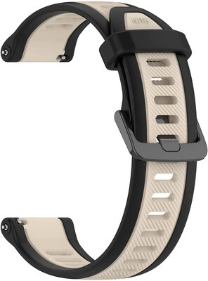 Curea din silicon Ricardo 20mm (Garmin Venu, Venu Sq, Venu Sq 2, Venu 2 plus, etc.), bej, eliberare rapidă