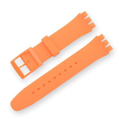 Curea Ricardo din silicon (pentru Swatch), portocalie