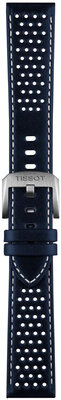 Curea din piele Tissot T852.050.051 20mm, culoarea albastră