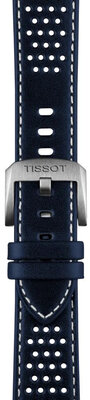 Curea din piele Tissot T852.050.051 20mm, culoarea albastră