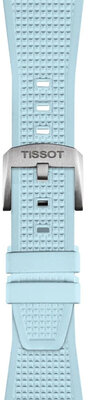 Curea din cauciuc Tissot T852.050.985 (pentru modelul Tissot PRX 40mm), culoarea albastră
