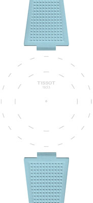 Curea din cauciuc Tissot T852.050.985 (pentru modelul Tissot PRX 40mm), culoarea albastră