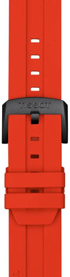 Curea de silicon Tissot T852.048.933 22mm, culoarea roșie