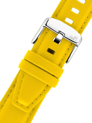 Curea din piele artificială Morellato Sanremo 5967432.097 M, culoarea galbenă