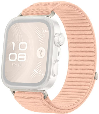 Curea de nailon Ricardo (pro Huawei Watch Fit 4), culoarea roz