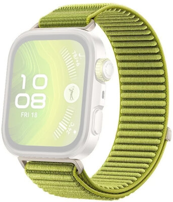 Curea de nailon Ricardo (pro Huawei Watch Fit 4), culoarea verde
