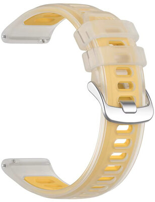 Curea de silicon Ricardo 22mm (pro Garmin Forerunner 570 (47mm) aj.), culoarea galbenă, Quick Release
