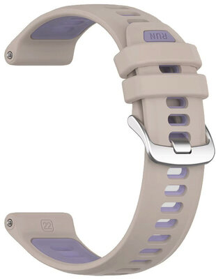 Curea de silicon Ricardo 22mm (pro Garmin Forerunner 970 aj.), culoarea bej V2, Quick Release