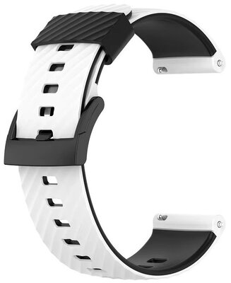 Curea de silicon Ricardo 24mm (pro Garmin Venu X1), culoarea albă, Quick Release