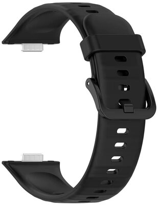 Curea de silicon Ricardo (pro Huawei Watch Fit 4), culoarea neagră