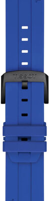 Curea de silicon Tissot T852.050.991 22mm, culoarea albastră, Quick Release