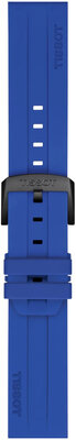 Curea de silicon Tissot T852.050.991 22mm, culoarea albastră, Quick Release