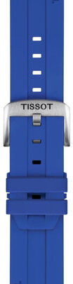 Curea de silicon Tissot T852.051.021 22mm, culoarea albastră, Quick Release