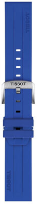 Curea de silicon Tissot T852.051.021 22mm, culoarea albastră, Quick Release