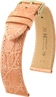 Hirsch Genuine Croco Leather Strap L 18920822-7, portocaliu, piele de crocodil, lungime L, eliberare rapidă