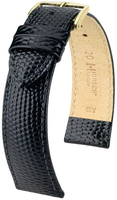 Curea din piele Hirsch Rainbow L 12322650NQ-1, negru, piele de vițel, lungime L