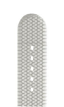 Curea din silicon Hirsch Racing L 40238800-2, alb, lungime L